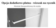 Kabina Radaway Modo X I 160x200 szkło przejrzyste