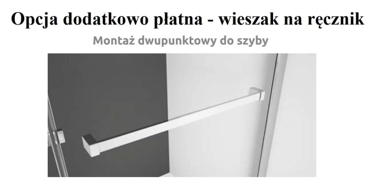 Kabina Radaway Modo X I 160x200 szkło przejrzyste