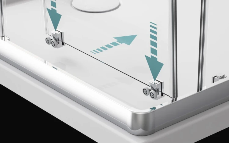 Kabina prysznicowa Radaway Premium Plus DWJ+S 95x70x190