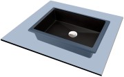 Umywalka granitowa wisząca/stawiana - 500x400 mm