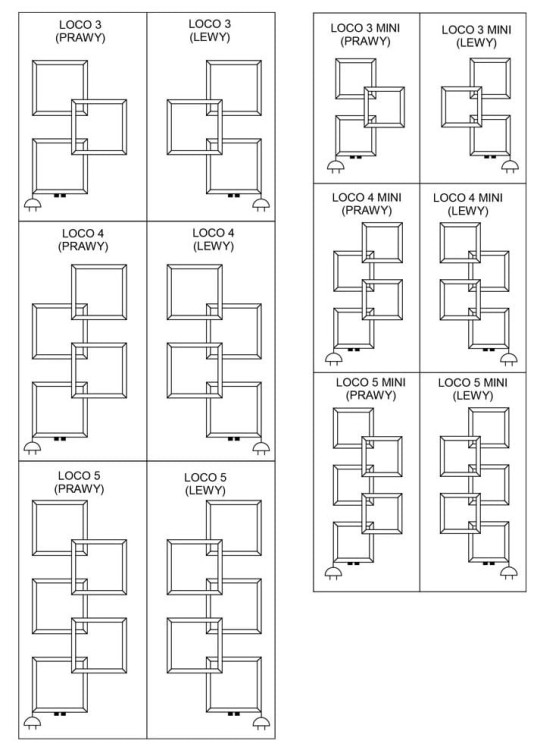 Grzejnik łazienkowy dekoracyjny Radeco Loco 5 Mini 112,3x50cm kolor czarny, Merkury 7