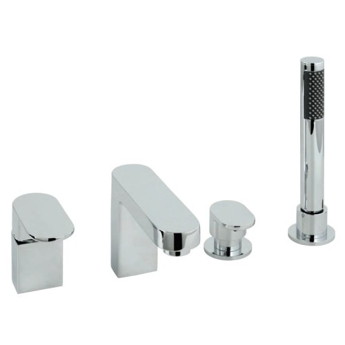 Bateria wannowa jednouchwytowa trzyotworowa bez wylewki Vado Life