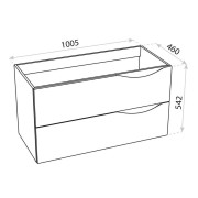 Szafka wisząca Kolorado White 1000 Lavita