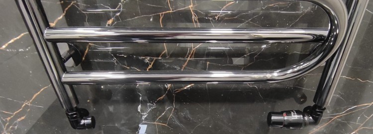 Grzejnik Sunerzha Elegy Verso 120x50cm czarna perła + zawory