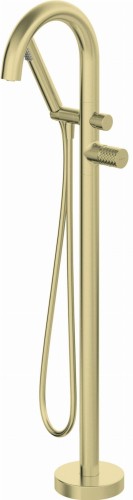 Bateria wannowa wolnostojąca złoto szczotkowane Silia Hexa Deante