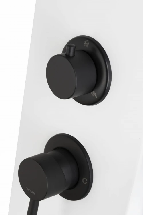 Corsan alto a017 biały led z czarnym wykończeniem