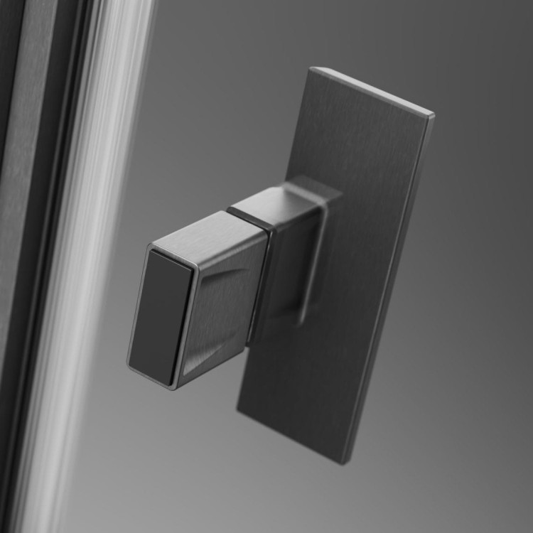 Kabina prysznicowa Radaway Nes Brushed GunMetal KDJ I prawa