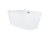 Wanna wolnostojąca corsan salina 170 x 72 cm korek klik-klak chrom