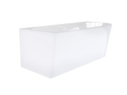 Wanna wolnostojąca narożna corsan intero 150 x 75 montaż lewostronny korek klik-klak biały