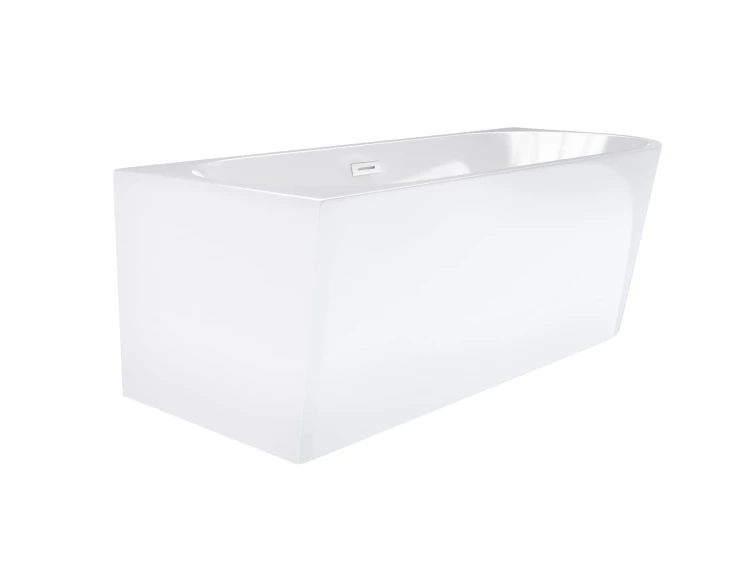 Wanna wolnostojąca narożna corsan intero 150 x 75 montaż lewostronny korek klik-klak biały
