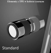 Kabina prysznicowa Radaway Essenza KDD-B 80x80x200 przejrzysta