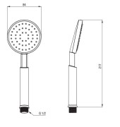 Bateria wannowa 4-otworowa Deante Temisto Nero czarna