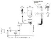 Zlewozmywak granitowy z baterią 1-komorowy z ociekaczem Andante Deante