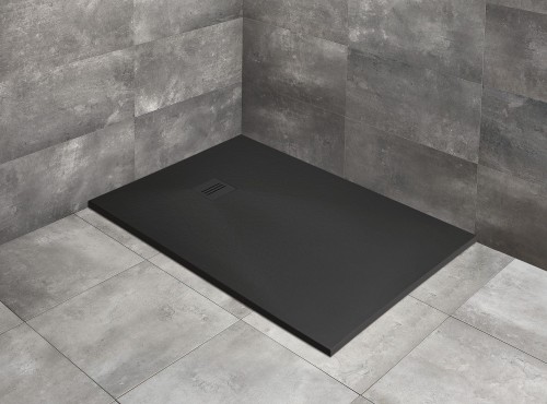 Brodzik czarny prostokątny Kyntos F 90x80 Black Radaway