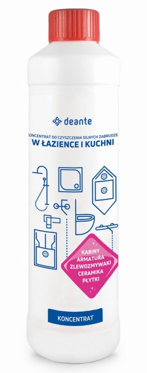 Koncentrat Bio do czyszczenia silnych zabrudzeń w łazience i kuchni Deante