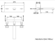 Bateria umywalkowa podtynkowa KOHLMAN Nexen QW195U