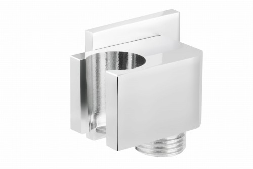 Uchwyt prysznicowy corsan cmu006ch z przyłączem do słuchawki prysznicowej chromowany