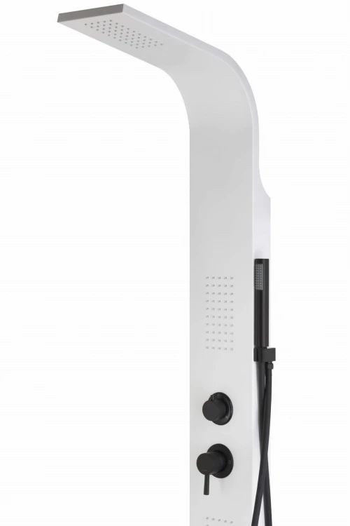 Corsan alto a017 biały led z czarnym wykończeniem