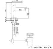 Bateria umywalkowa KOHLMAN Nexen QB100U