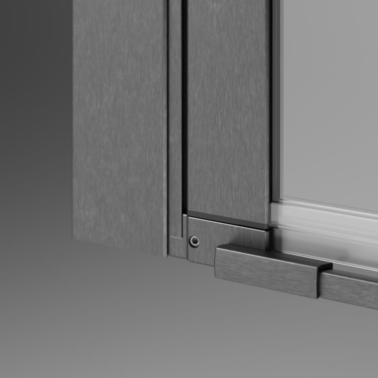 Kabina prysznicowa Radaway Nes Brushed GunMetal KDJ I prawa