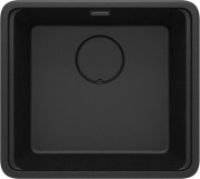 Zlewozmywak granitowy 1-komorowy grafit metalik Momi Deante