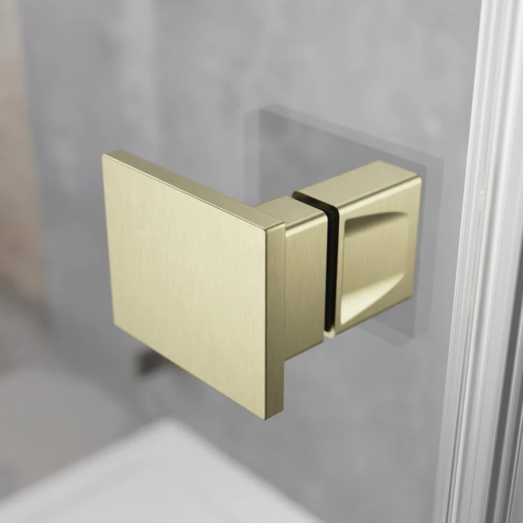 Drzwi prysznicowe Radaway Essenza 8 Brushed Gold DWJ prawe