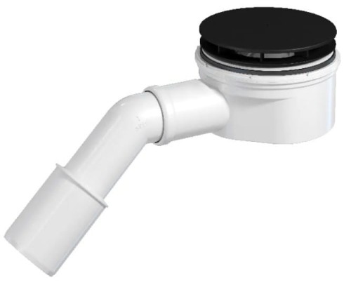 Syfon brodzikowy New Trendy 90mm czarna pokrywka