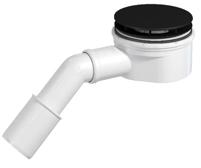 Syfon brodzikowy New Trendy 90mm czarna pokrywka