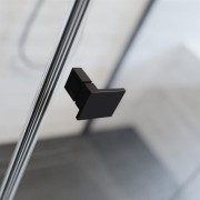 Kabina Radaway Essenza Pro Black KDJ 110x80x200 lewa przejrzysta