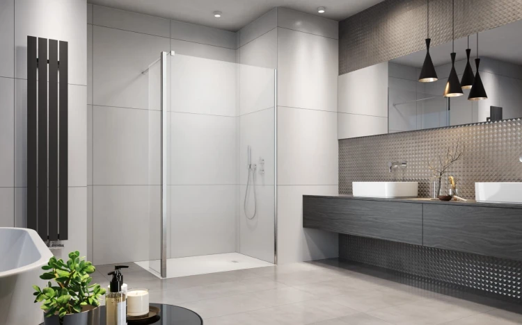 Kabina prysznicowa Radaway Eos Walk-In 80x197 prawa, szkło przejrzyste