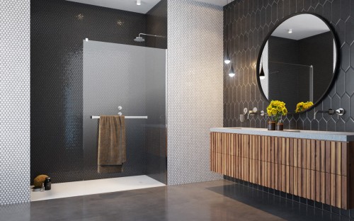 Kabina walk-in Radaway Modo New II z wieszakiem 130x200