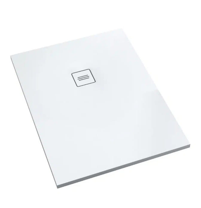 Brodzik prostokątny PROTOS Smooth White 80x90 Schedpol Schedline, biały