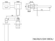 Bateria umywalkowa podtynkowa KOHLMAN Nexen QW180U