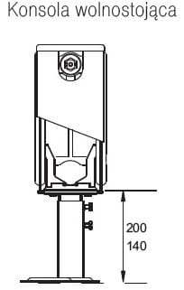 Grzejnik pokojowy dekoracyjny Radeco Point P 600 3/22 60x60cm biały