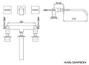 Bateria umywalkowa KOHLMAN Axis QW190N
