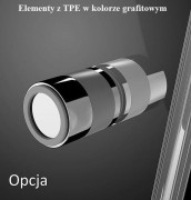 Kabina prysznicowa Radaway Essenza KDD-B 80x100x200 przejrzysta