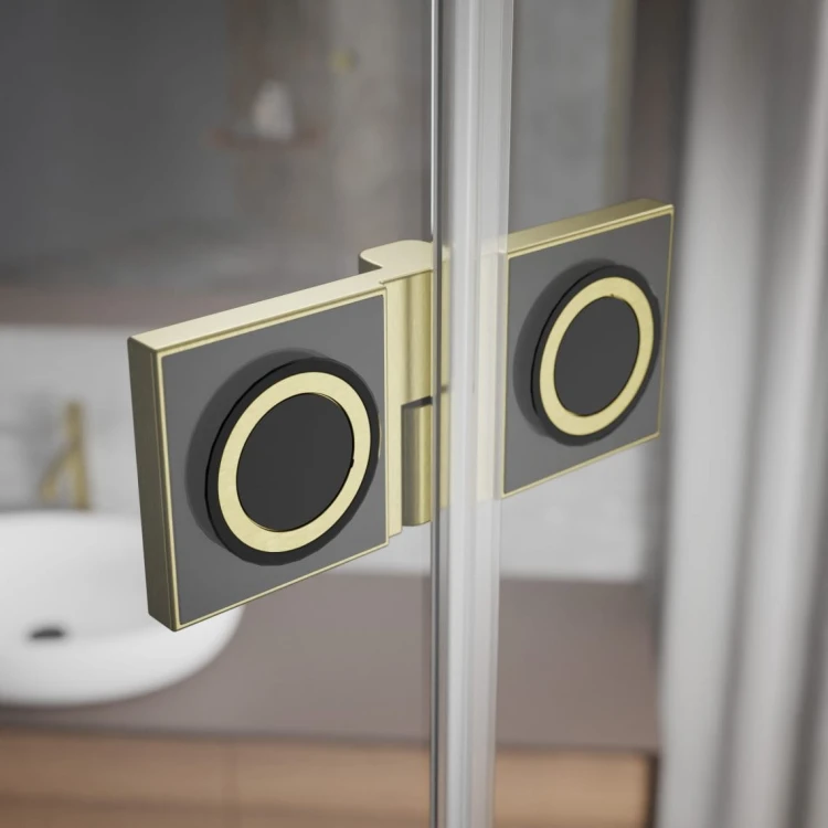 Drzwi prysznicowe Radaway Essenza Pro 8 Brushed Gold DWJ lewe