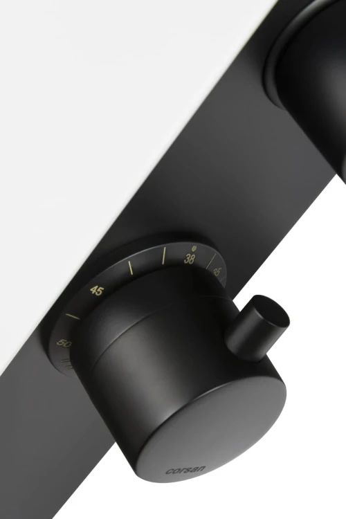 Corsan duo a777 biały z czarnym wykończeniem i termostatem