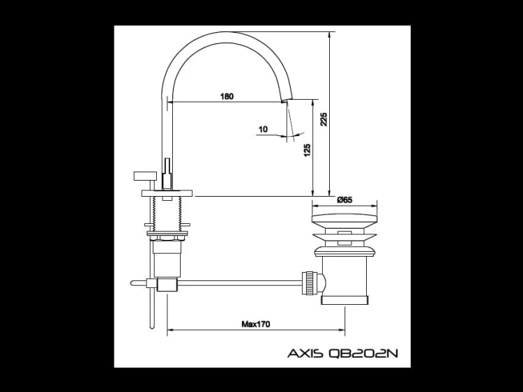 Bateria umywalkowa KOHLMAN Axis QB202N