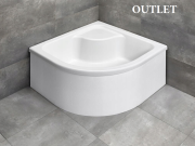 OUTLET Brodzik głęboki półokrągły Radaway Naxos A 80x80x41x26