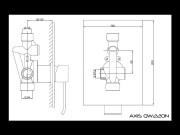Bateria prysznicowa podtynkowa KOHLMAN Axis QW220N
