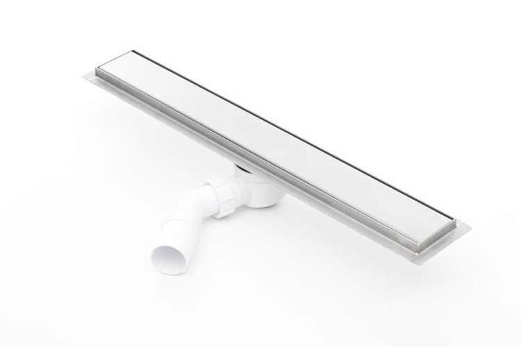 Odpływ liniowy z flanszą Kesmet 60 cm z rusztem Smooth