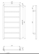 Grzejnik łazienkowy Aurum złoty 76x40 Luxrad + zawory
