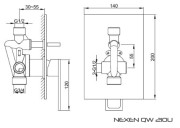Bateria wannowa KOHLMAN Nexen QW210U