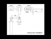 Bateria umywalkowa podtynkowa KOHLMAN Excelent QW180H