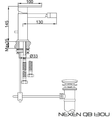 Bateria bidetowa KOHLMAN Nexen QB130U