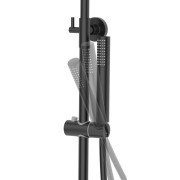 Natryskowa czarna kolumna prysznicowa corsan lugo cmn01mbl