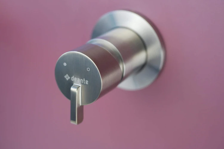 Bateria umywalkowa podtynkowa Silia Deante stal szczotkowana