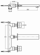 Bateria umywalkowa podtynkowa KOHLMAN Excelent QW193H