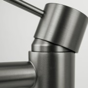 Bateria wannowa 3 otworowa corsan cmb7542gm lugo z wylewką i słuchawką prysznicową gunmetal